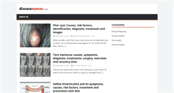 Desktop Screenshot of diseasenames.com