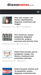 Mobile Screenshot of diseasenames.com
