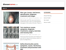 Tablet Screenshot of diseasenames.com